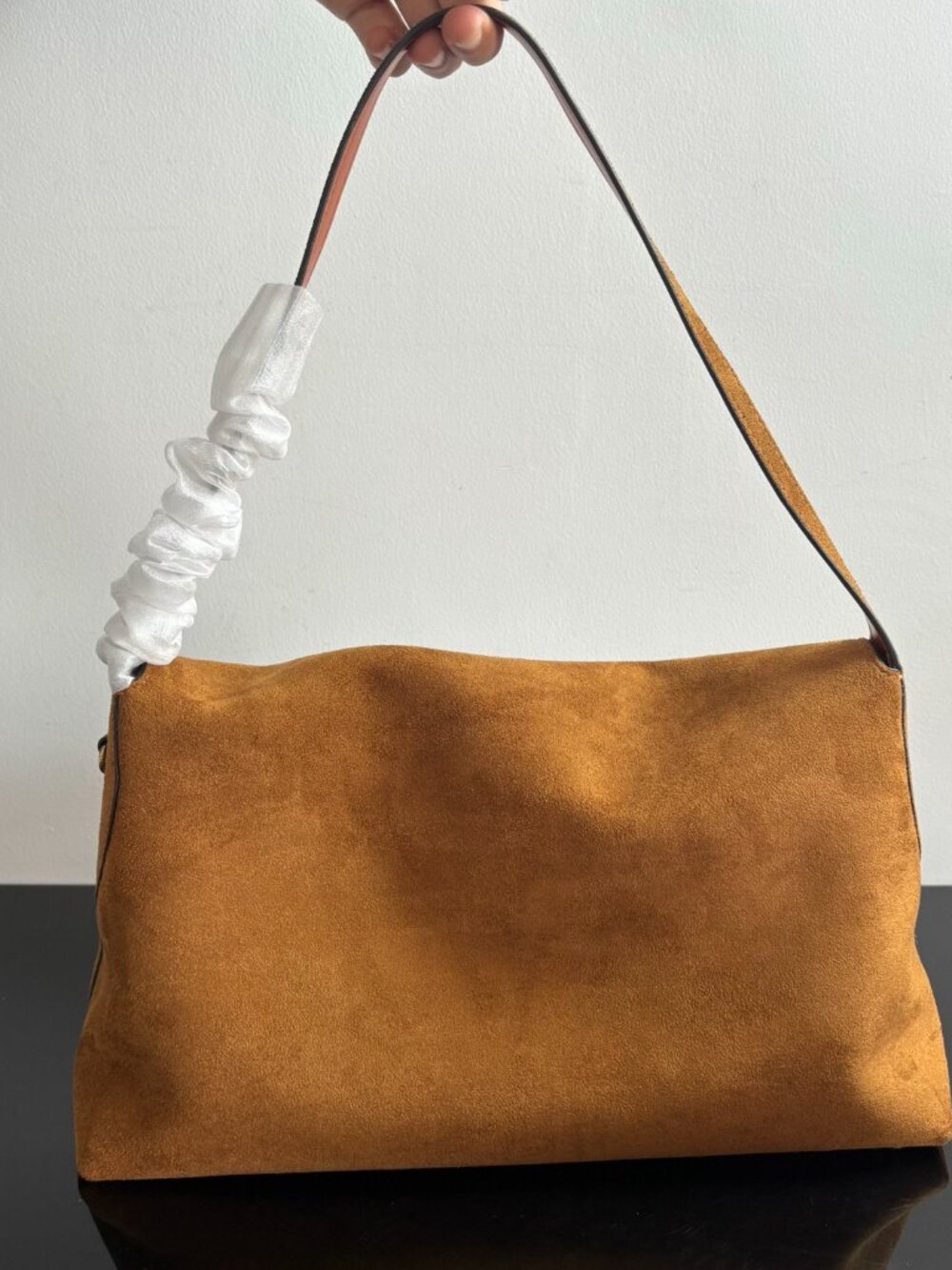 Coach Brown Suede Shoulder Bag - Picture 3 of 8